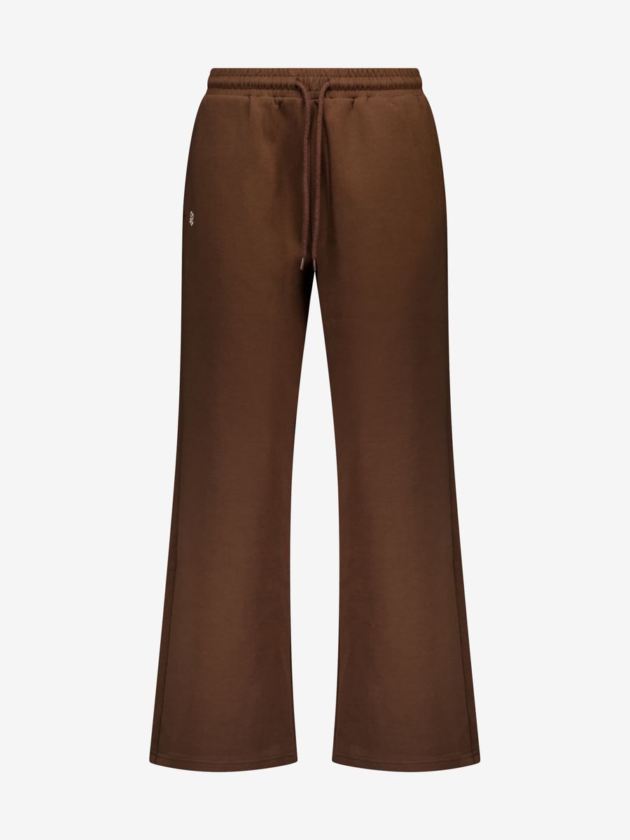 Wide Sweatpants in Chocolate
